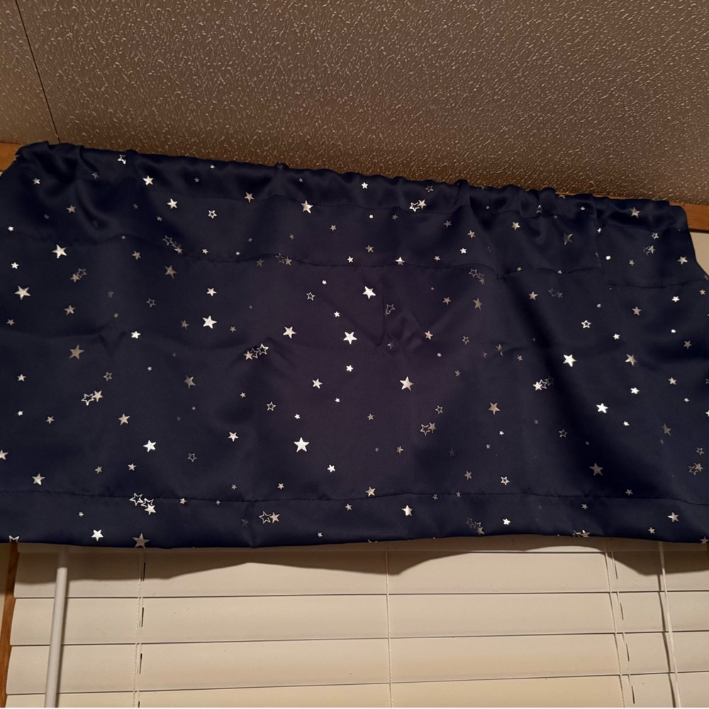 Starry Night Navy Valance